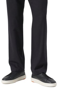 Мужские кожаные кеды SANTONI черного цвета, арт. MBCD21571BARCMMDN01 | Фото 3 (Подошва: Массивная; Материал внутренний: Натуральная кожа; Материал утеплителя: Без утеплителя; Региональные ограничения белый список (Axapta Mercury): RU; Стили: Классический; Материал сплава: Проставлено; Драгоценные камни: Проставлено; Материал внешний: Натуральная кожа; Кросс-КТ: Низкие; ширина носка стельки: 9,5, 9,7, 8,6, 8,8, 8,9, 9, 9,1, 9,3, 9,4; толщина подошвы: 3,8, 3,9, 3,7)