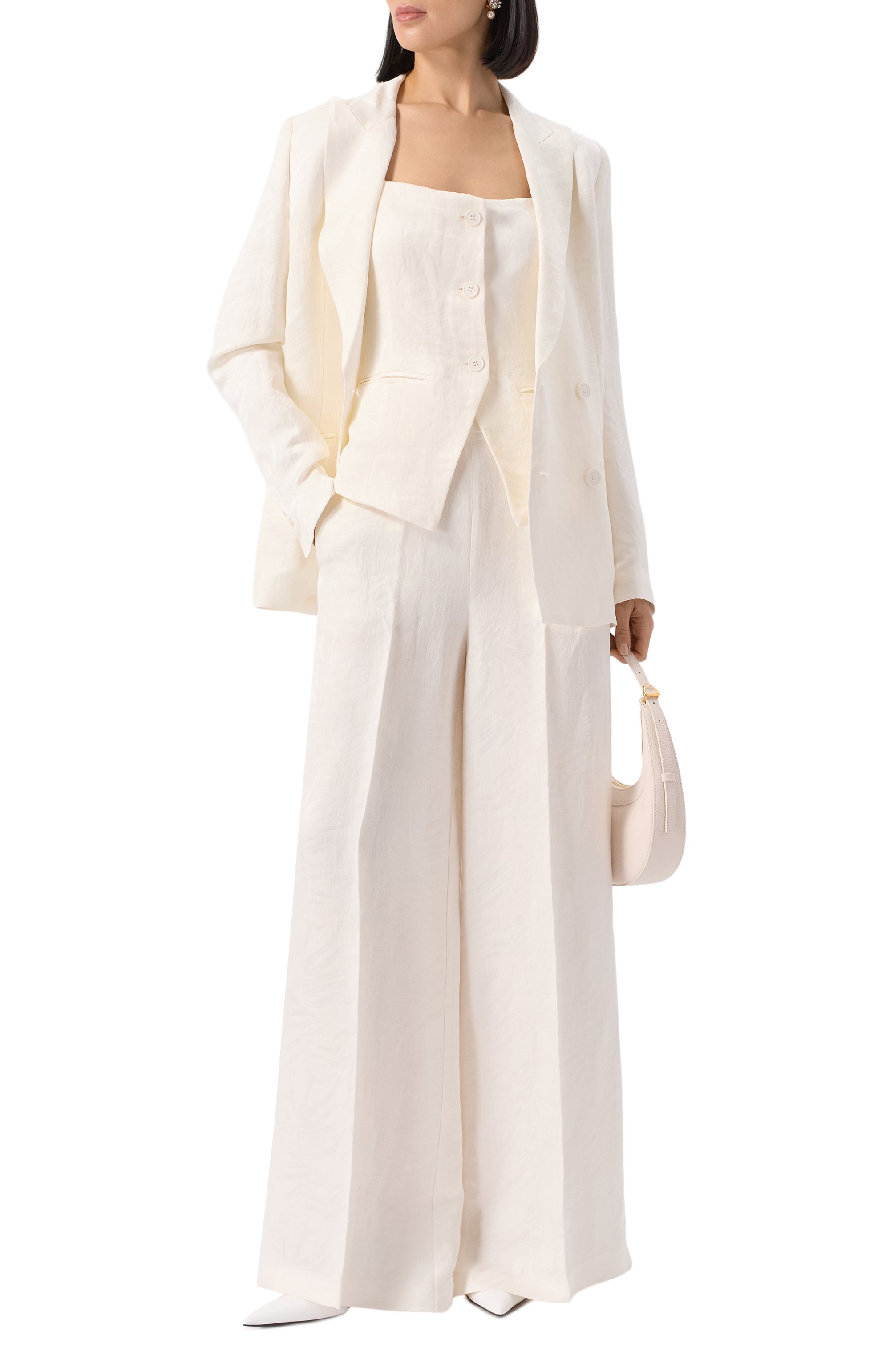 Топ из вискозы и льна TWINSET, арт. 251TT2174, фото 2