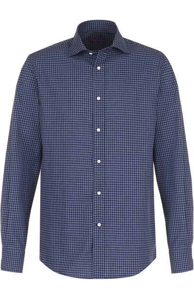Хлопковая рубашка в клетку RALPH LAUREN, арт. 791669109, фото 1