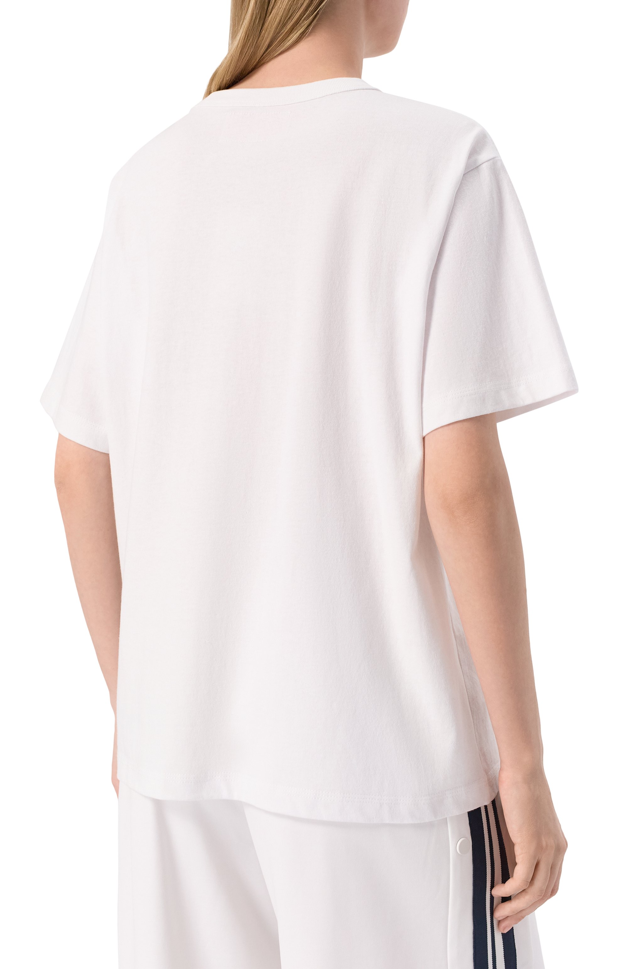 Хлопковая футболка AECA WHITE, арт. AWCMSSBBTTSST005A2.WHITE/BLACK (XL), фото 4