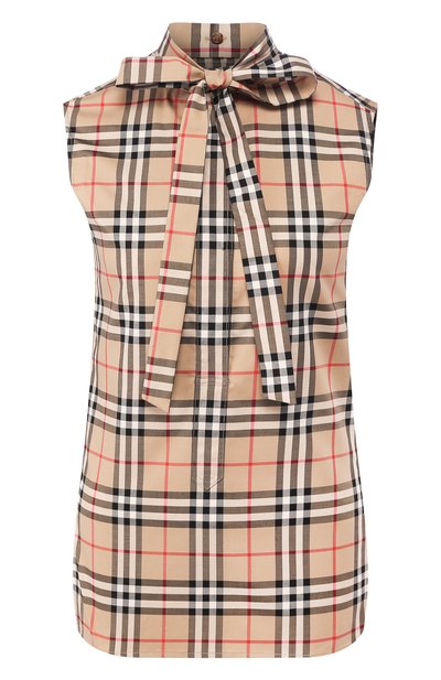 Женский хлопковый топ BURBERRY, арт. 8025824