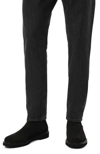 Замшевые челси MILLE 885 черного цвета по цене 41400 руб., арт. LIVERP00 BUCK NER0, фото 3 Замшевые челси MILLE 885, арт. LIVERP00 BUCK NER0, фото 3