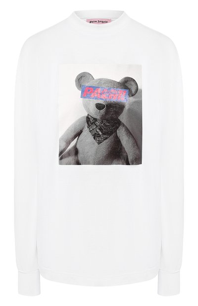 Женская хлопковый лонгслив PALM ANGELS, арт. PMAB002F194130360188/W