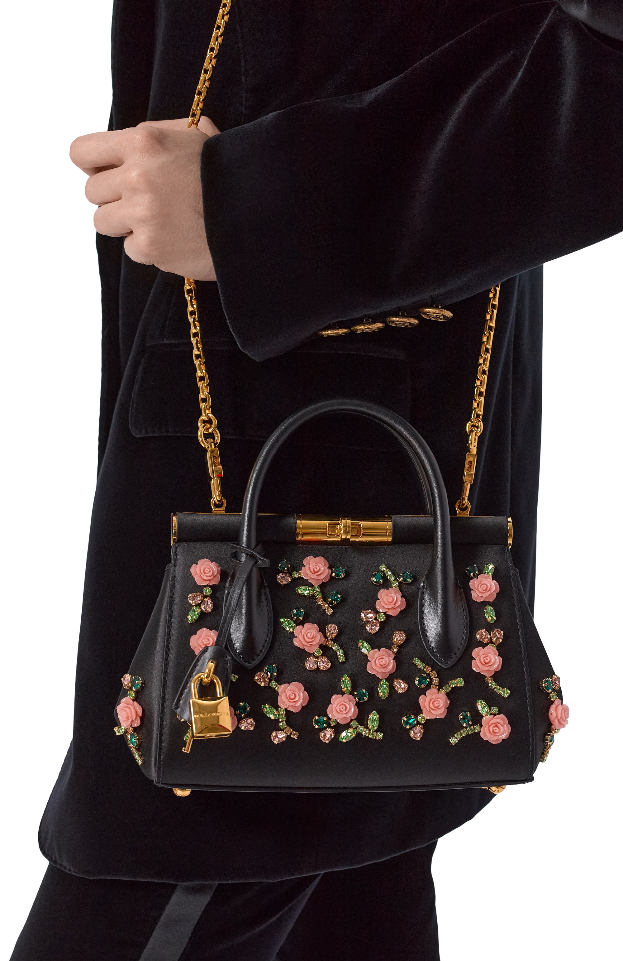 Сумка marlene mini DOLCE & GABBANA черного цвета по цене 599000 руб., арт. BB7744/A0112, фото 2 Сумка marlene mini DOLCE & GABBANA, арт. BB7744/A0112, фото 2