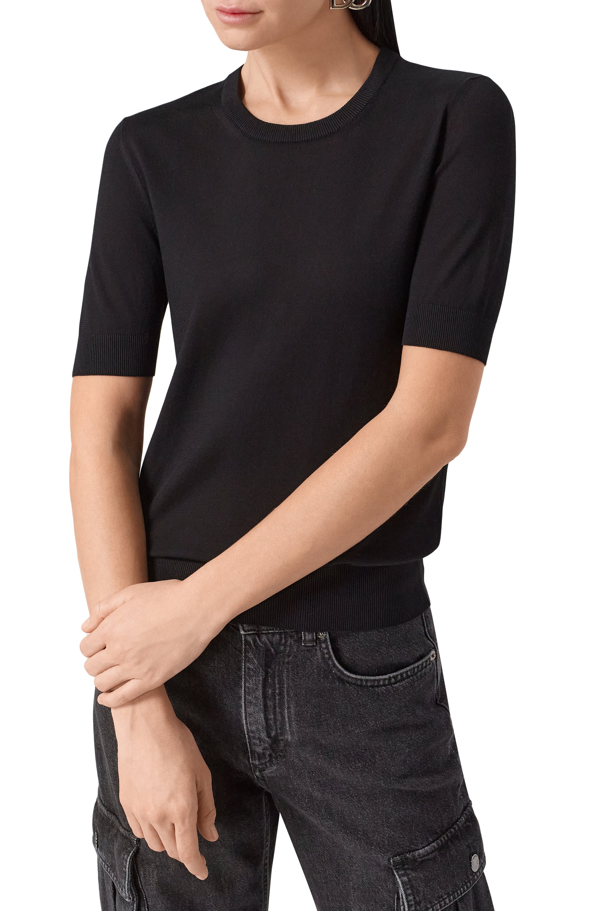 Пуловер из вискозы и хлопка DOLCE & GABBANA, арт. FXG26T/JFMEB, фото 3