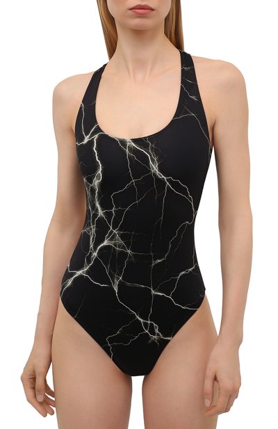 Женский слитный купальник VETEMENTS, арт. WA52TR410X 1332/BLACK LIGHTNING