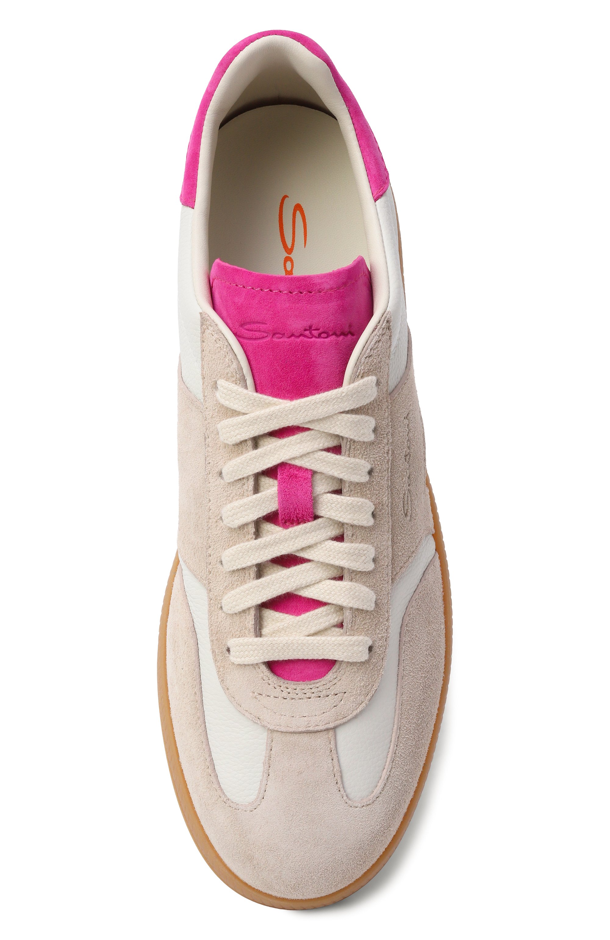 Кожаные кеды SANTONI, арт. WBPG61285FARTEFR, фото 6