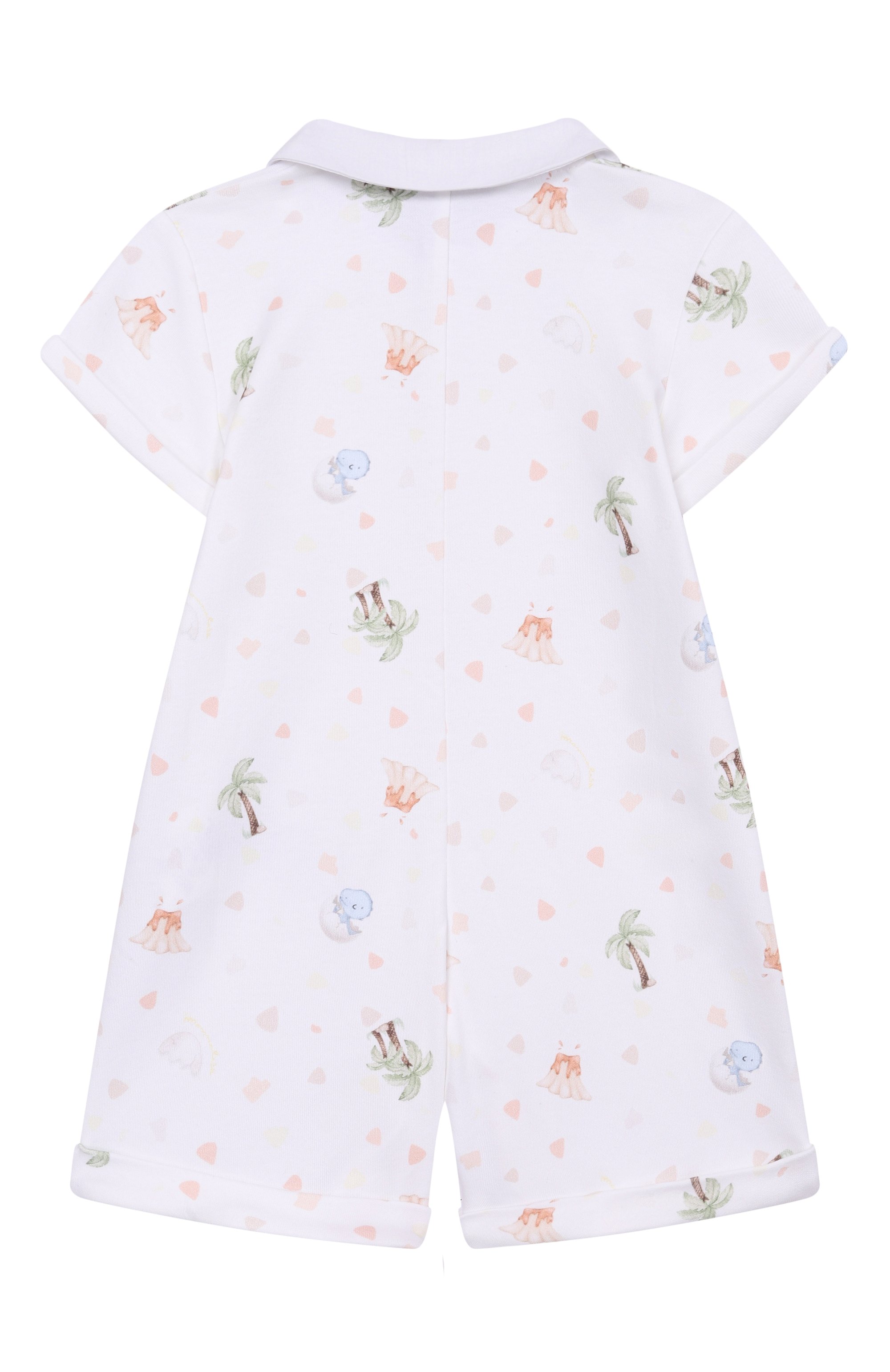 Хлопковый песочник MONNALISA молочного цвета по цене 12000 руб., арт. 22G200, фото 2 Хлопковый песочник MONNALISA, арт. 22G200, фото 2