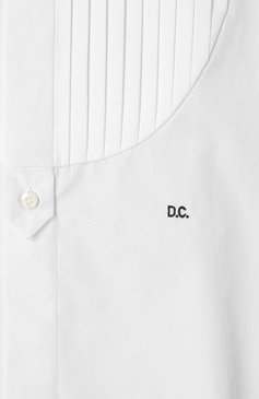 Женская хлопковая рубашка DSQUARED2 белого цвета, арт. S75DL0892/S35244 | Фото 6 (Драгоценные камни: П�роставлено; Длина (для топов): Удлиненные; Материал внешний: Хлопок; Рукава: Длинные; Материал сплава: Проставлено; Женское Кросс-КТ: Рубашка-одежда; Принт: Без принта; Стили: Классический)