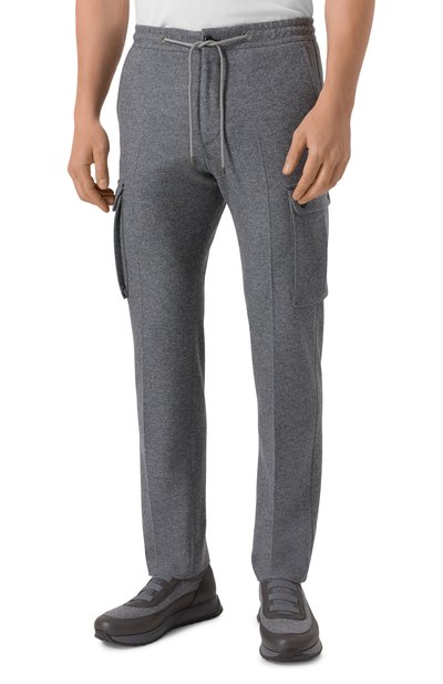 Шерстяные брюки-карго CORNELIANI, арт. 264L14-2618801, фото 3