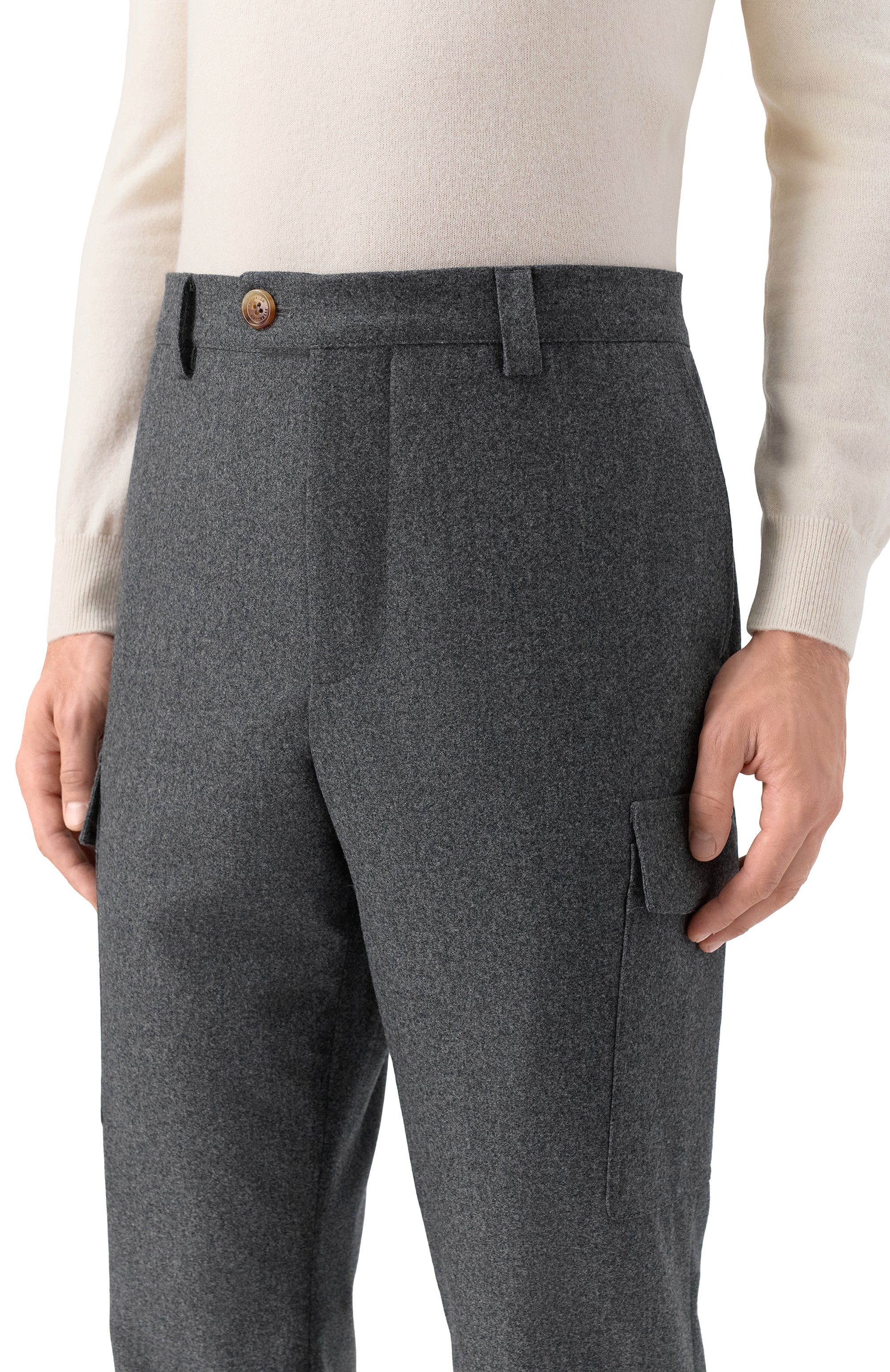 Шерстяные брюки-карго BRUNELLO CUCINELLI, арт. M038PE1890, фото 5