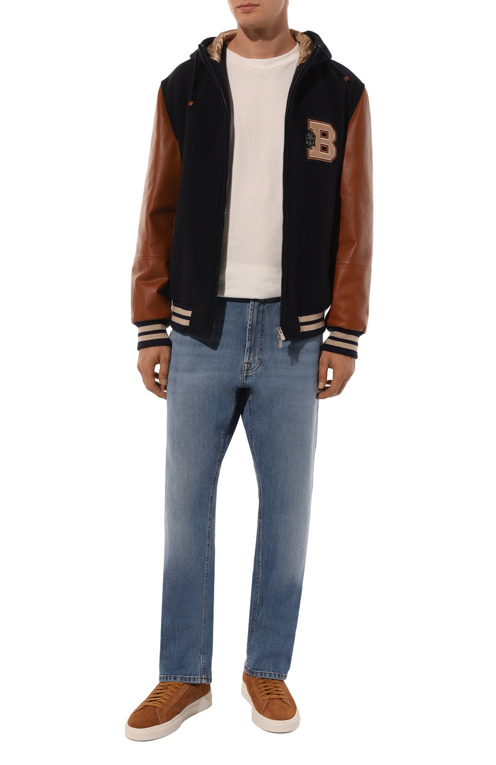 Комбинированный бомбер BRUNELLO CUCINELLI, арт. MY4141967, фото 2