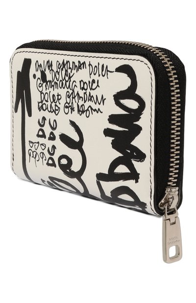 Кожаное портмоне DOLCE & GABBANA черно-белого цвета по цене 34850 руб., арт. BP2522/AD455, фото 2 Кожаное портмоне DOLCE & GABBANA, арт. BP2522/AD455, фото 2