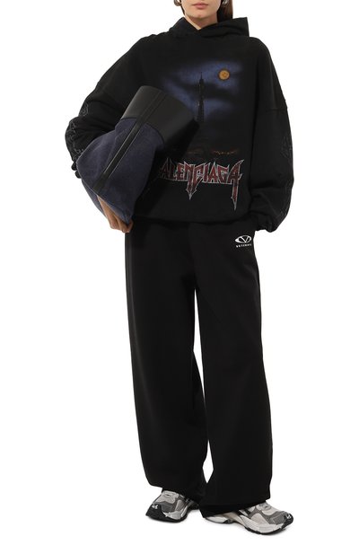 Хлопковое худи BALENCIAGA, арт. 744462/T0VE3, фото 2