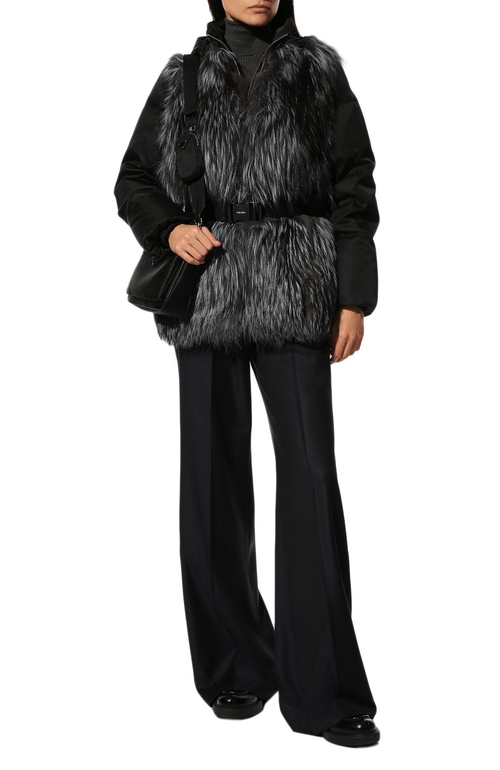 Комбинированная шуба PRADA, арт. 169092-1Y5C-F0012-211, фото 2