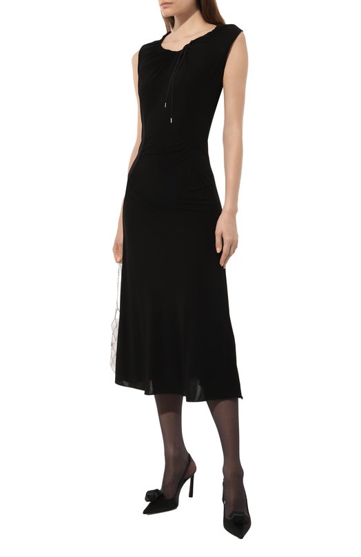 Платье из вискозы Giorgio Armani 6DAA51/AJFKZ Чёрный  6DAA51/AJFKZ Фото 3