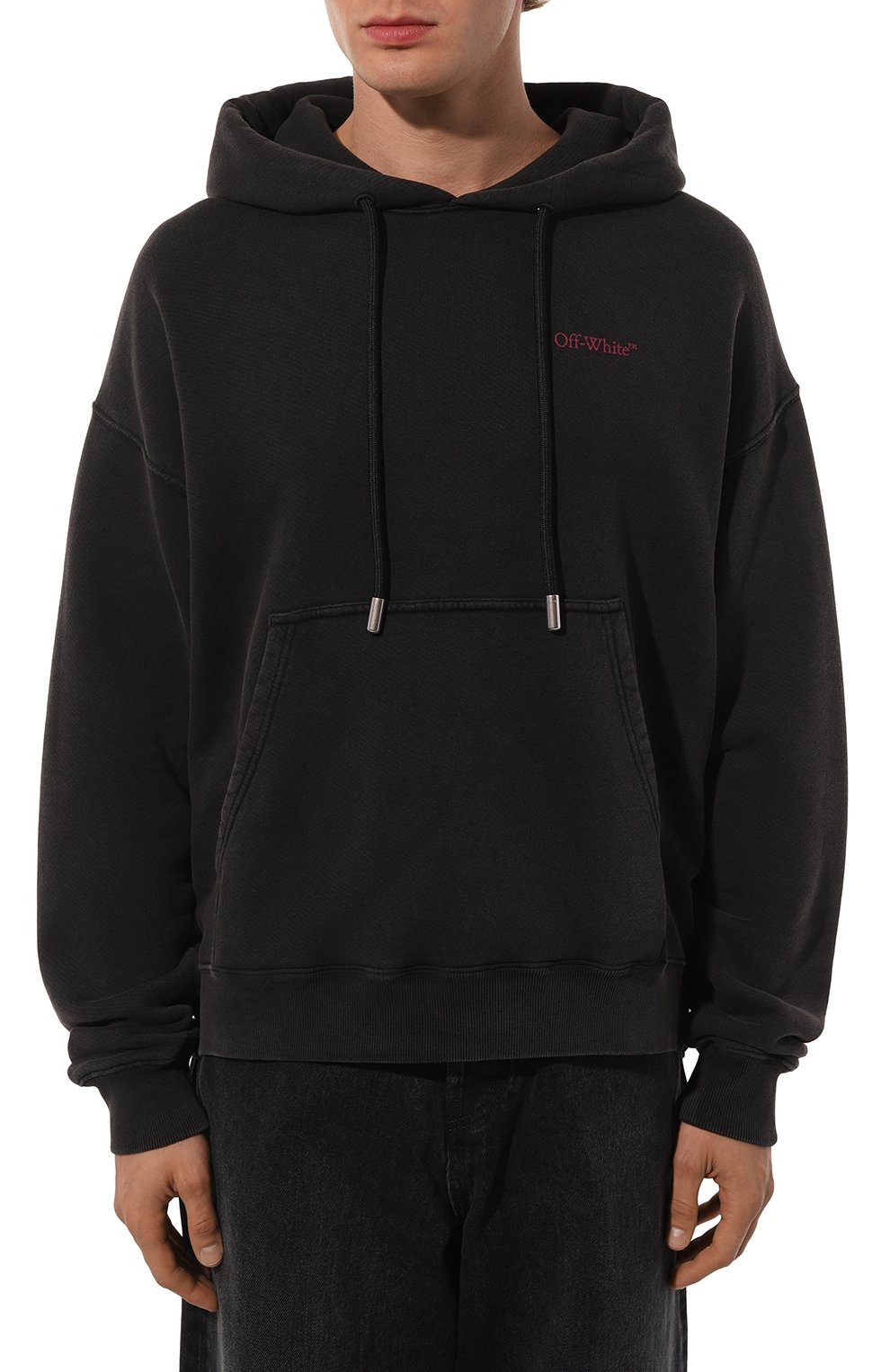 Хлопковое худи OFF-WHITE, арт. 0MBB085F24FLE00E, фото 3