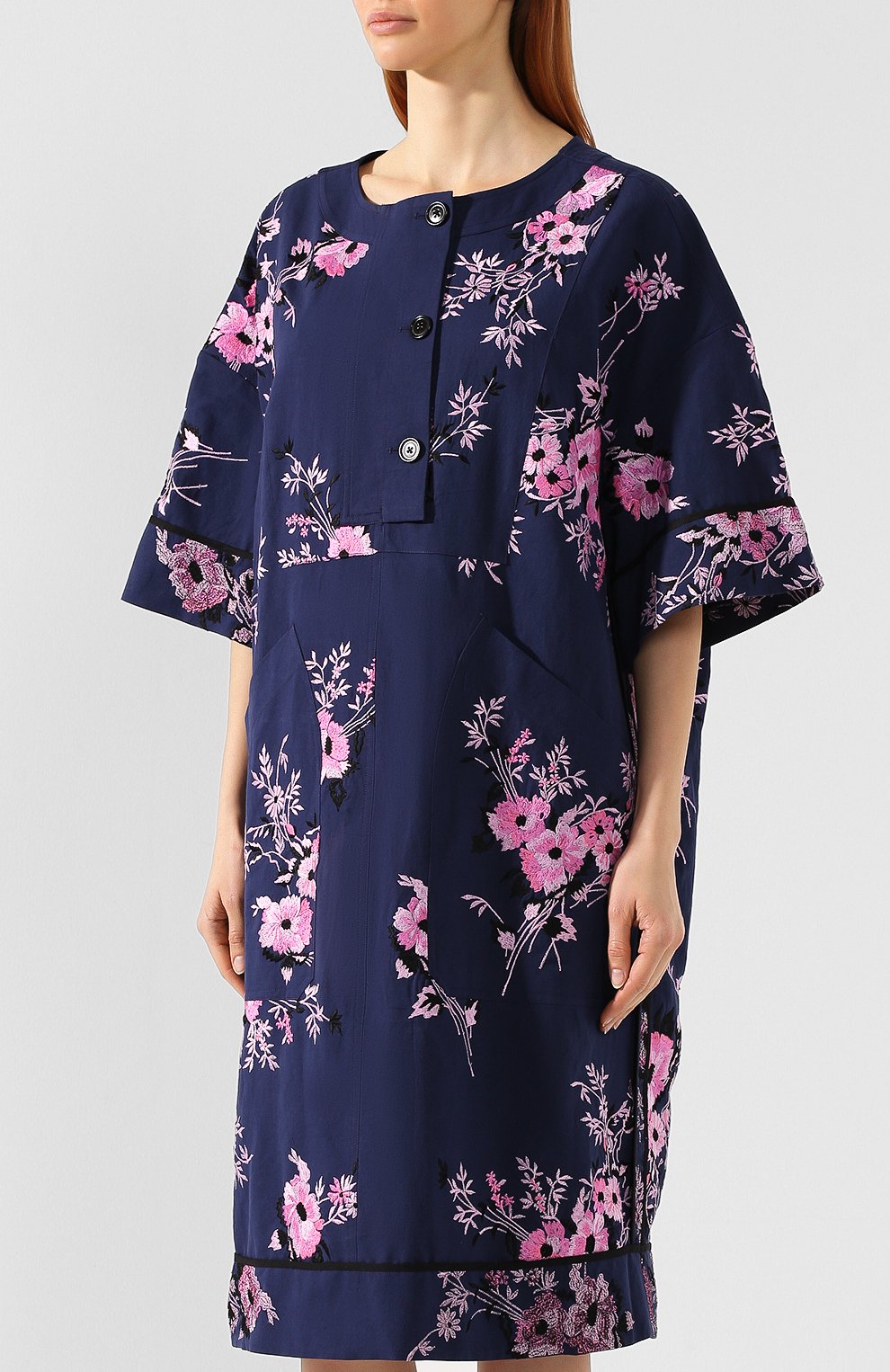 Хлопковое платье DRIES VAN NOTEN, арт. 191-11013-7327, фото 3