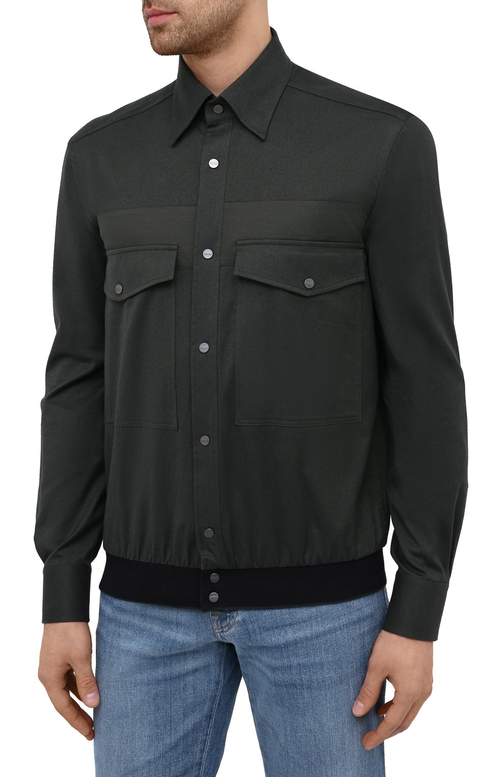 Хлопковая рубашка ZILLI SPORT, арт. MFU-7061-0002/0004/05/06, фото 3