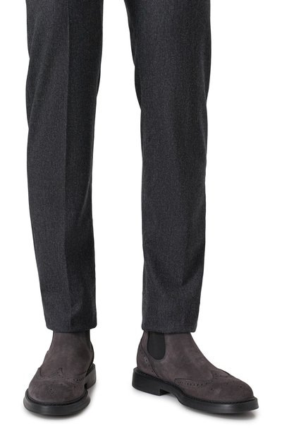 Замшевые челси DOUCAL'S, арт. DU3091BRUXUF009N, фото 3