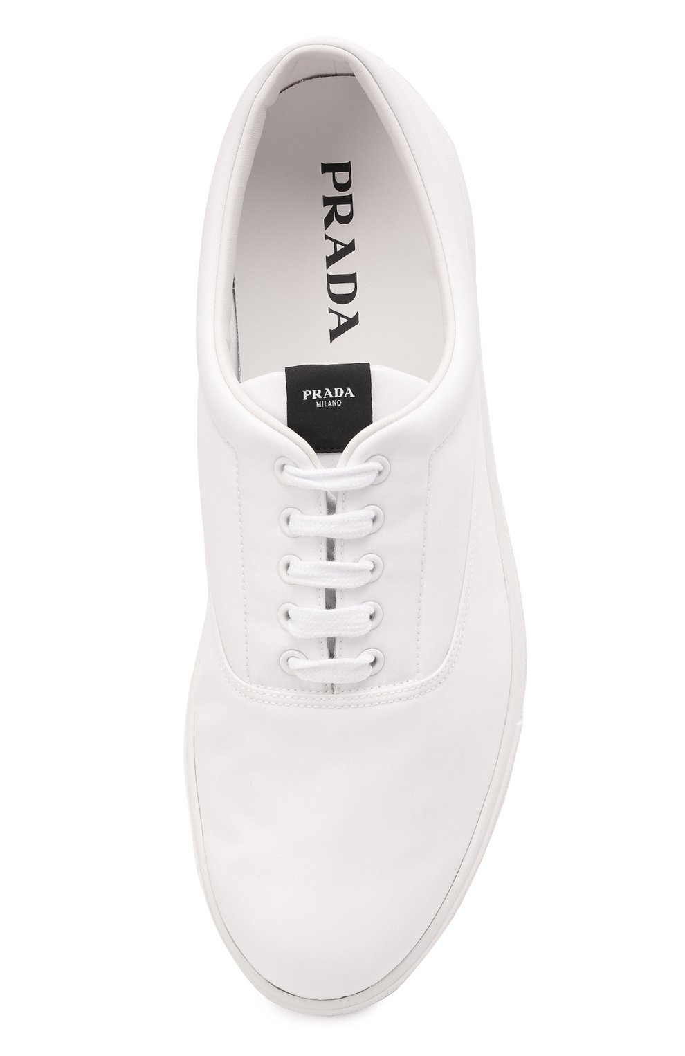 Текстильные кеды PRADA, арт. 2EG326-W08-F0009, фото 5