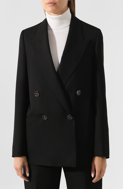 Двубортный жакет ACNE STUDIOS черного цвета по цене 47400 руб., арт. AH0049, фото 3 Двубортный жакет ACNE STUDIOS, арт. AH0049, фото 3