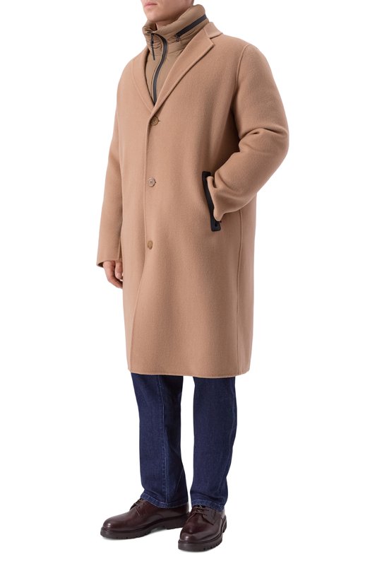 Шерстяное пальто с пуховой подстежкой Rudsak 6124503/DRAL Бежевый  6124503/DRAL Фото 3