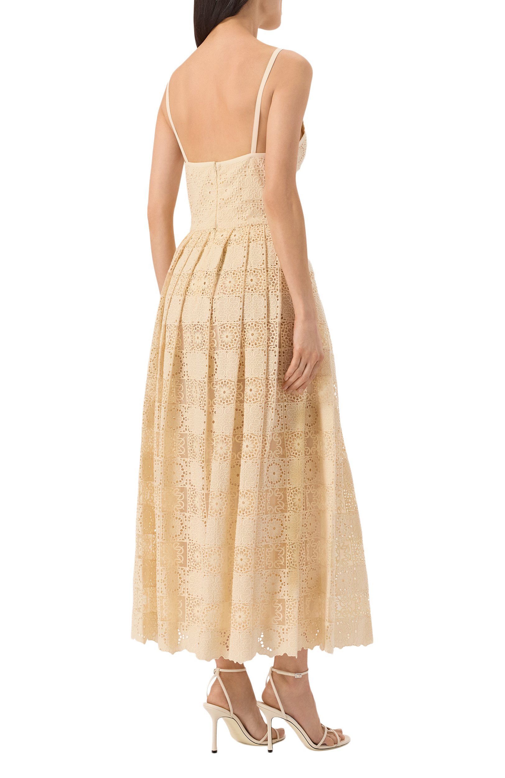 Платье из шелка и хлопка ELIE SAAB, арт. D1125NBC26/C0E15, фото 3