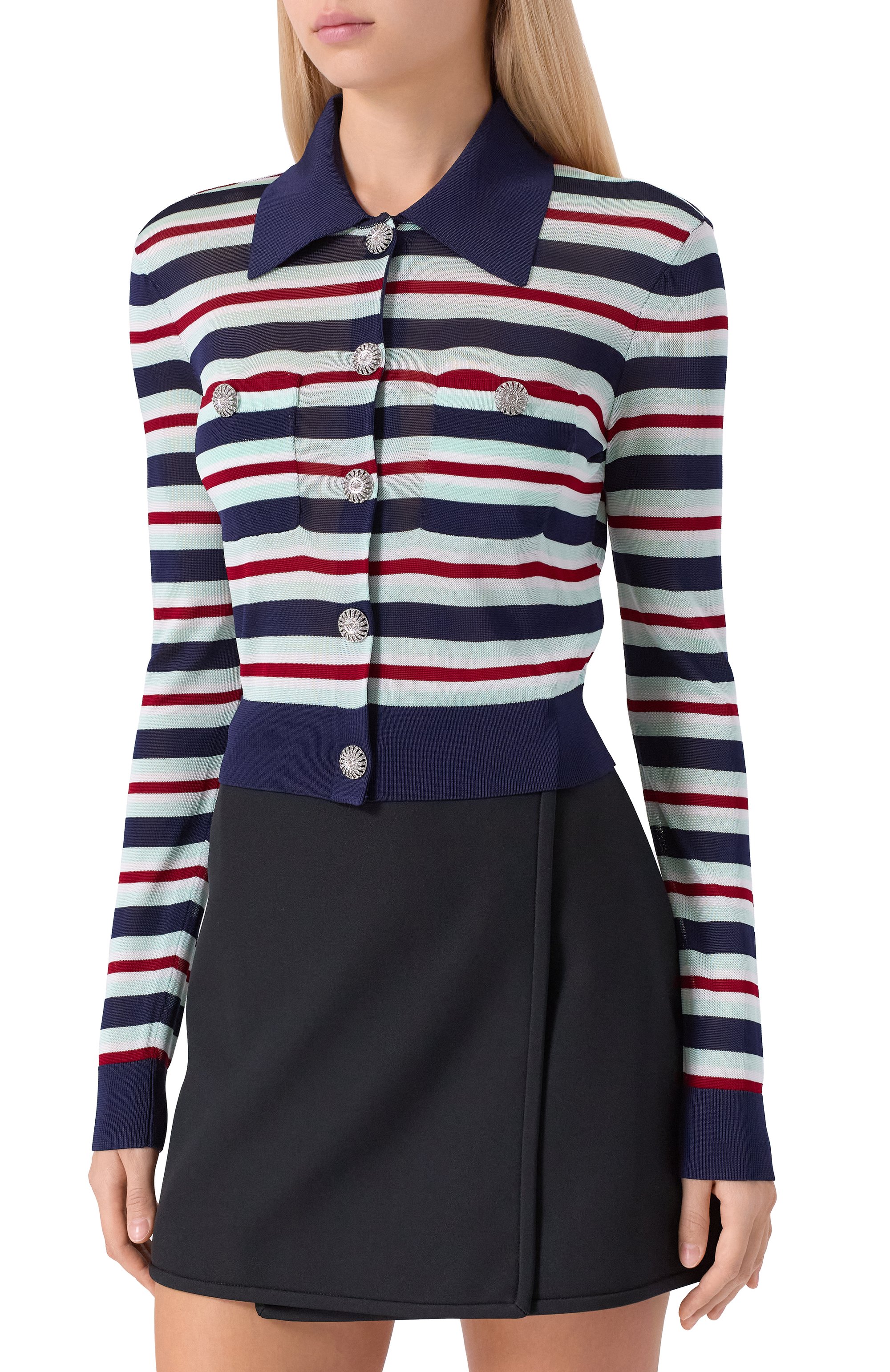 Кардиган из вискозы SELF-PORTRAIT, арт. PF25050TBL, фото 3