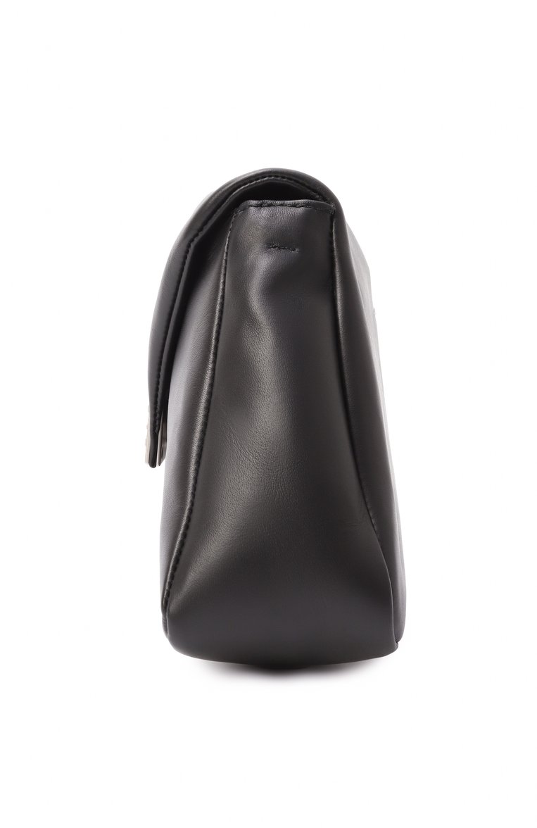 Женская сумка numeric medium MM6 черного цвета, арт. SB5ZH0020/P7258 | Фото 4 (Материал: Натуральная кожа; Ремень/цепочка: На ремешке; Размер: medium)