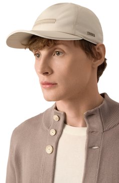 Мужская бейсболка ZEGNA кремового цвета, арт. B8C/E8I00H | Фото 2 (Материал: Синтетический материал, Текстиль; Нос: Не проставлено)