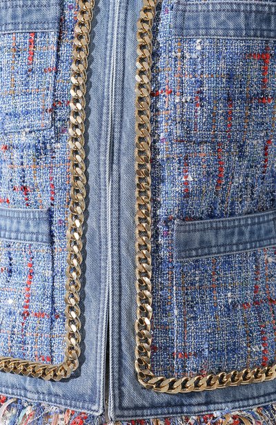 Жакет BALMAIN голубого цвета по цене 358000 руб., арт. TF17542/D017, фото 5 Жакет BALMAIN, арт. TF17542/D017, фото 5
