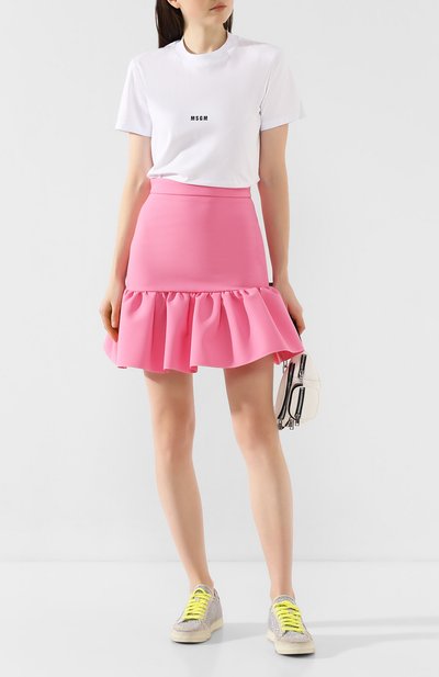 Хлопковая футболка MSGM, арт. 2841MDM100 207298, фото 2