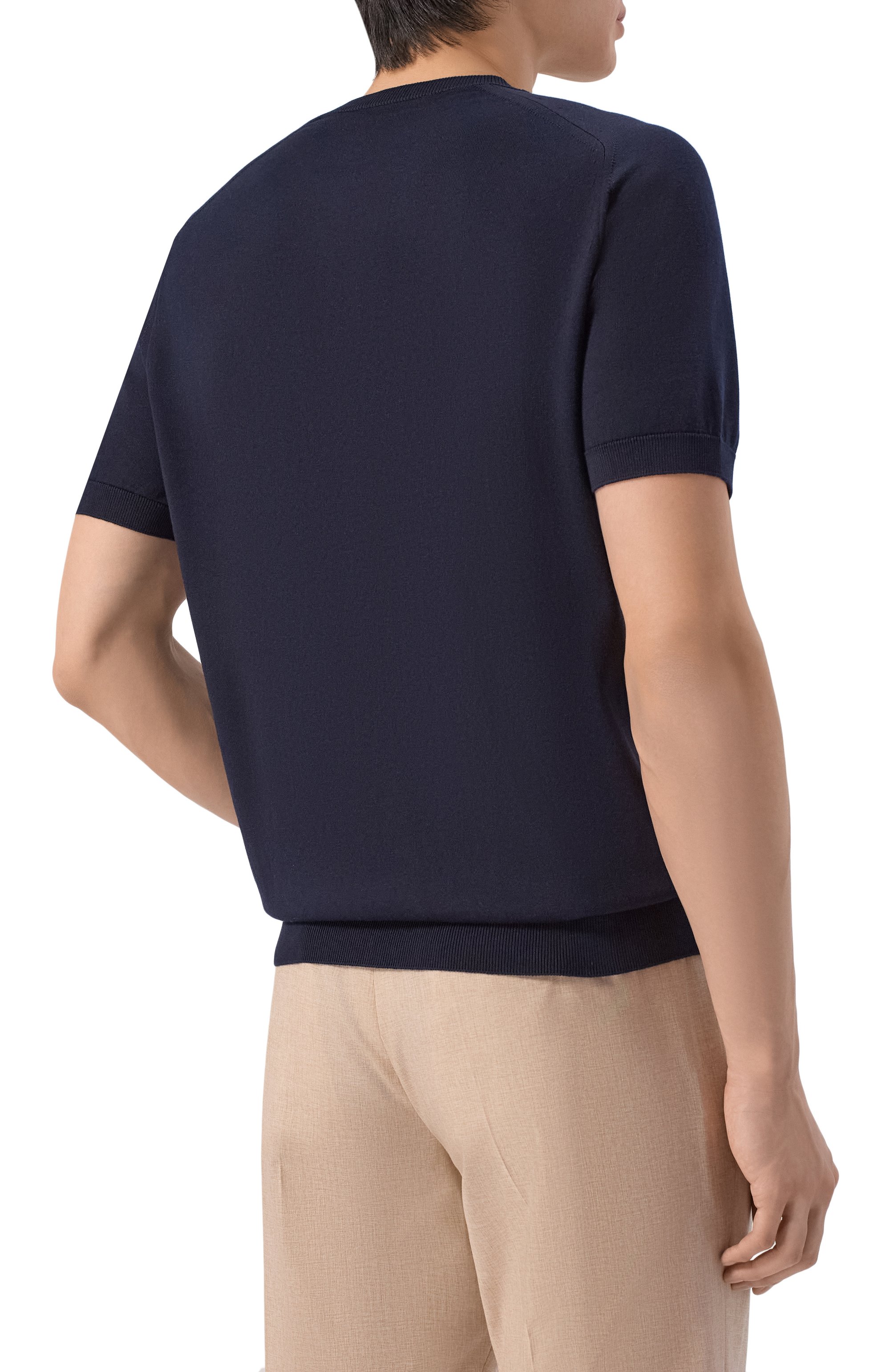 Джемпер из шелка и хлопка KITON, арт. UMM0782, фото 4