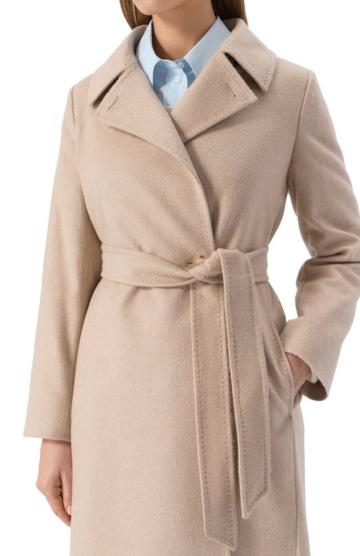 Кашемировое пальто Max Mara Studio C0LLAGE Бежевый  C0LLAGE Фото 5