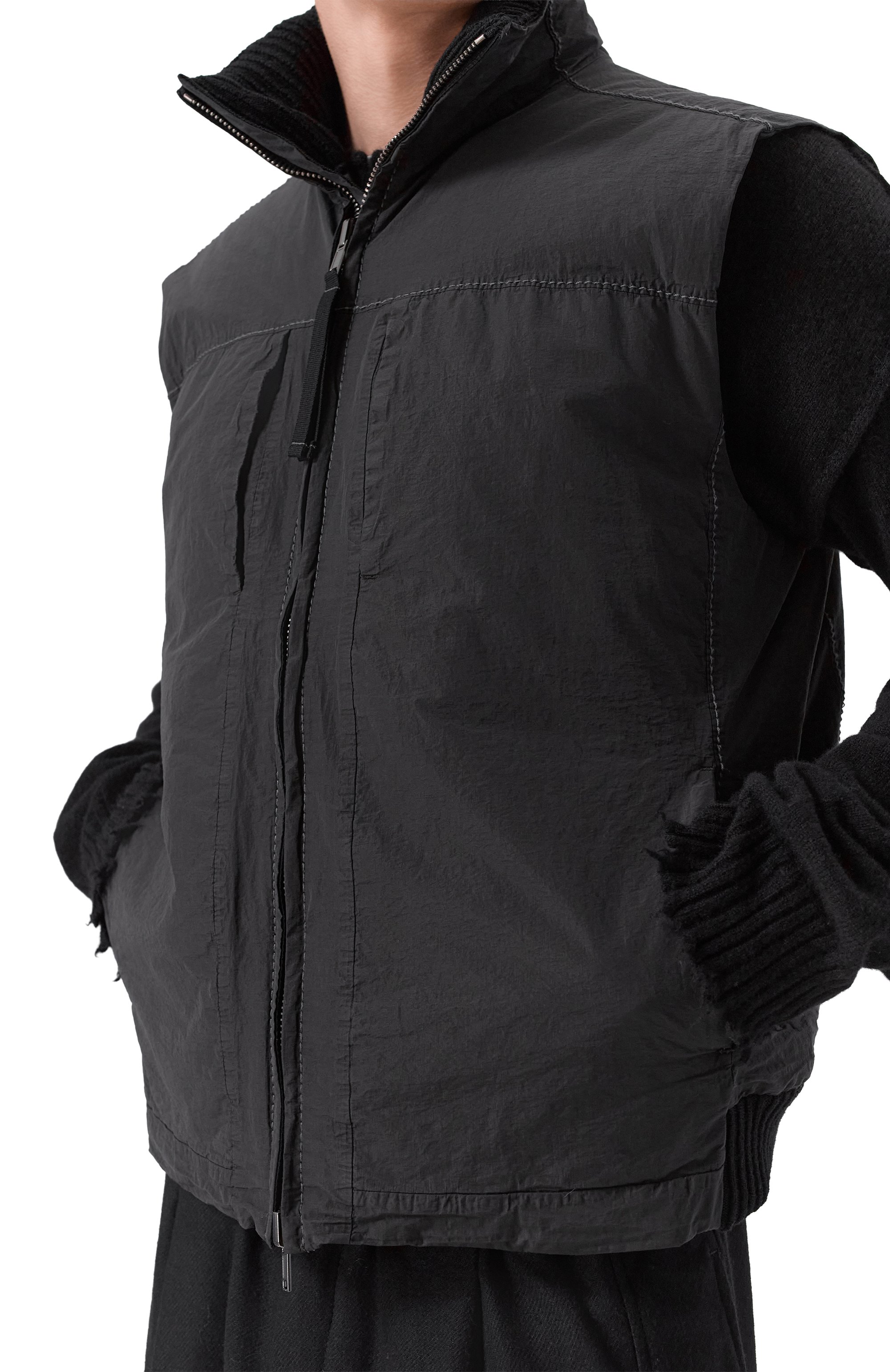 Жилет из хлопка и шерсти TRANSIT, арт. CFUTRB0243, фото 5