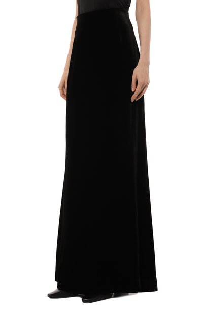 Бархатная юбка ALINE черного цвета по цене 37000 руб., арт. AL142502, фото 3 Бархатная юбка ALINE, арт. AL142502, фото 3