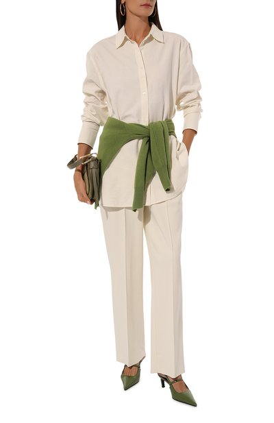 Рубашка из хлопка и вискозы TOTEME, арт. 243-WRT1415-FB0121, фото 2