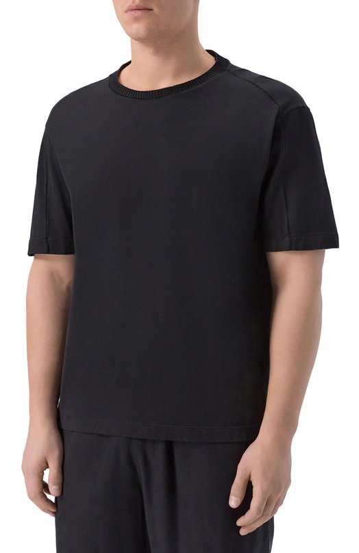 Хлопковая футболка Transit CFUTRC1361 Чёрный  CFUTRC1361 Фото 3