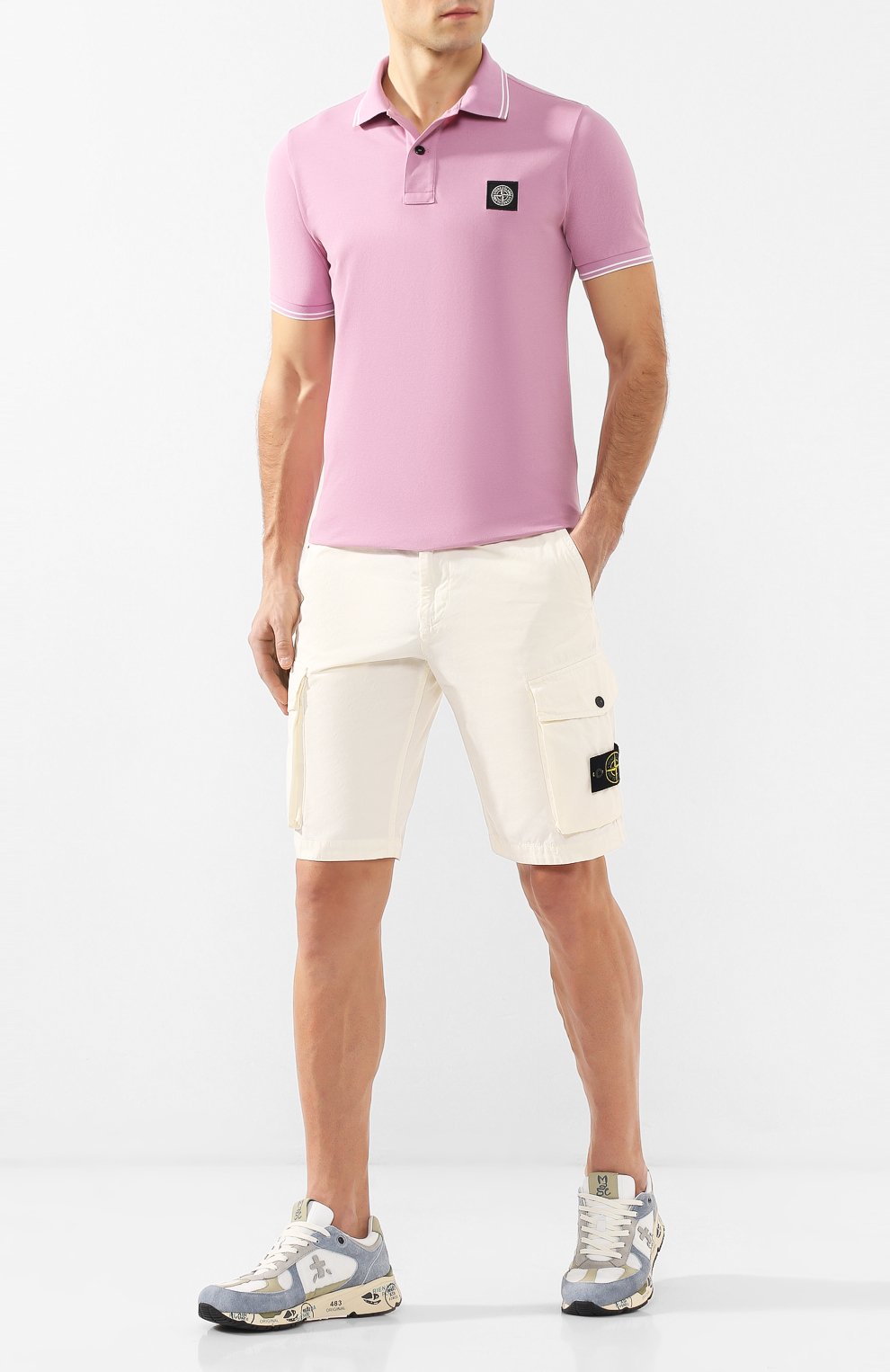 Хлопковые шорты STONE ISLAND, арт. 7215L07WA, фото 2