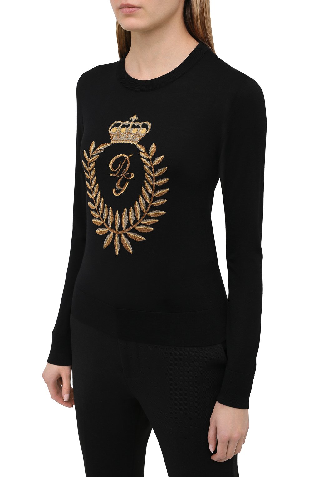 Пуловер из шерсти и вискозы DOLCE & GABBANA, арт. FX824T/JAM0J, фото 3