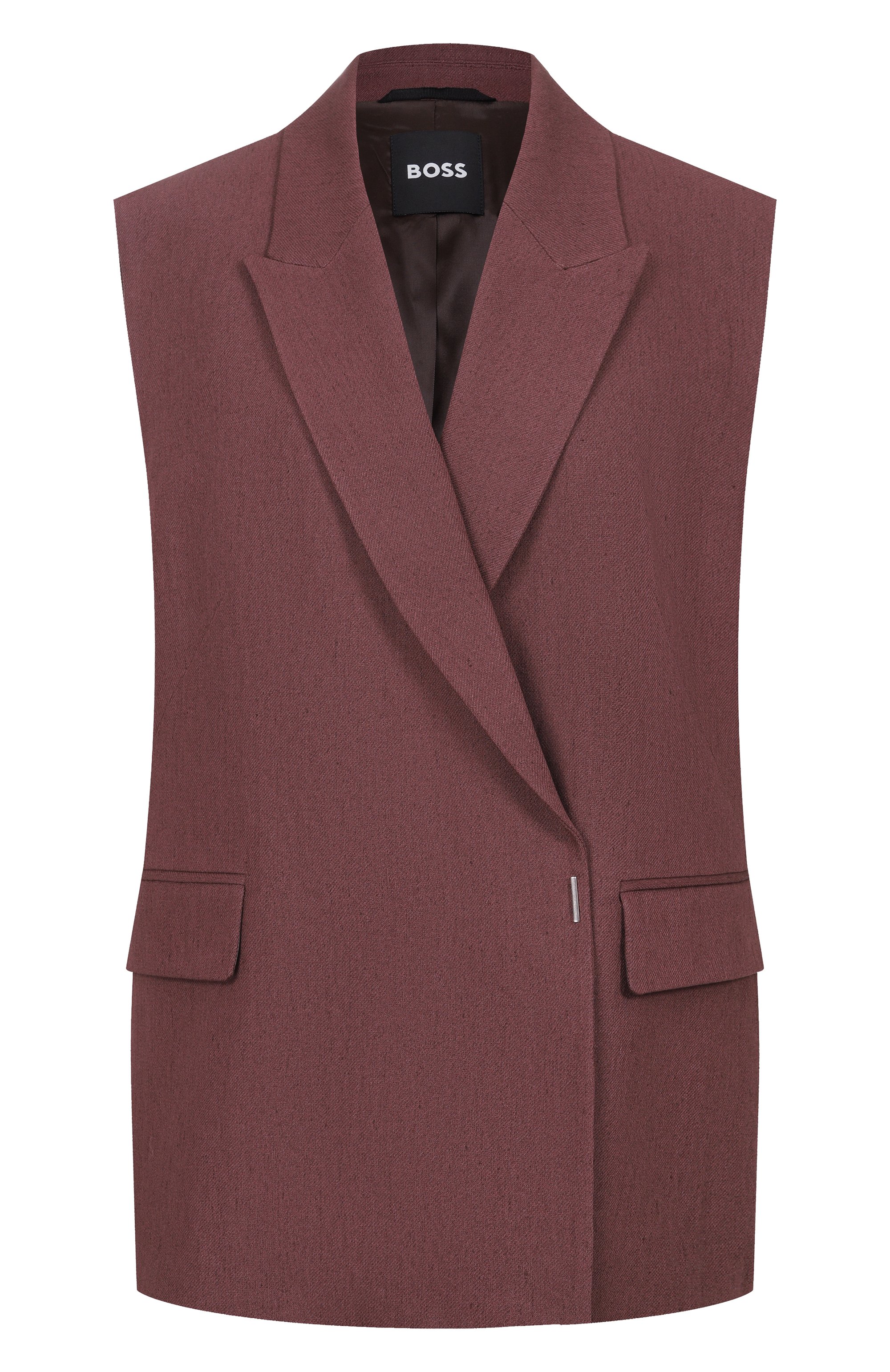 Жилет изо льна и вискозы BOSS, арт. 50557435, фото 1