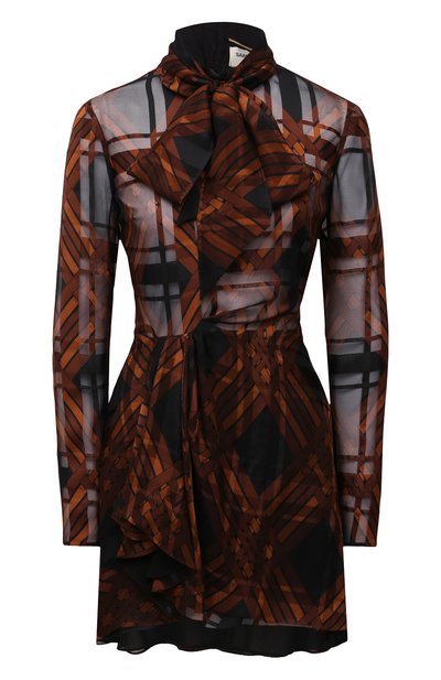Женское шелковое платье SAINT LAURENT, арт. 661406/Y5D59