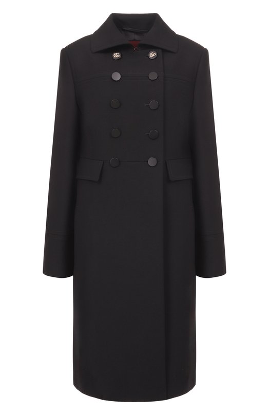 Шерстяное пальто Gucci 823841/Z7ASS Чёрный 823841/Z7ASS