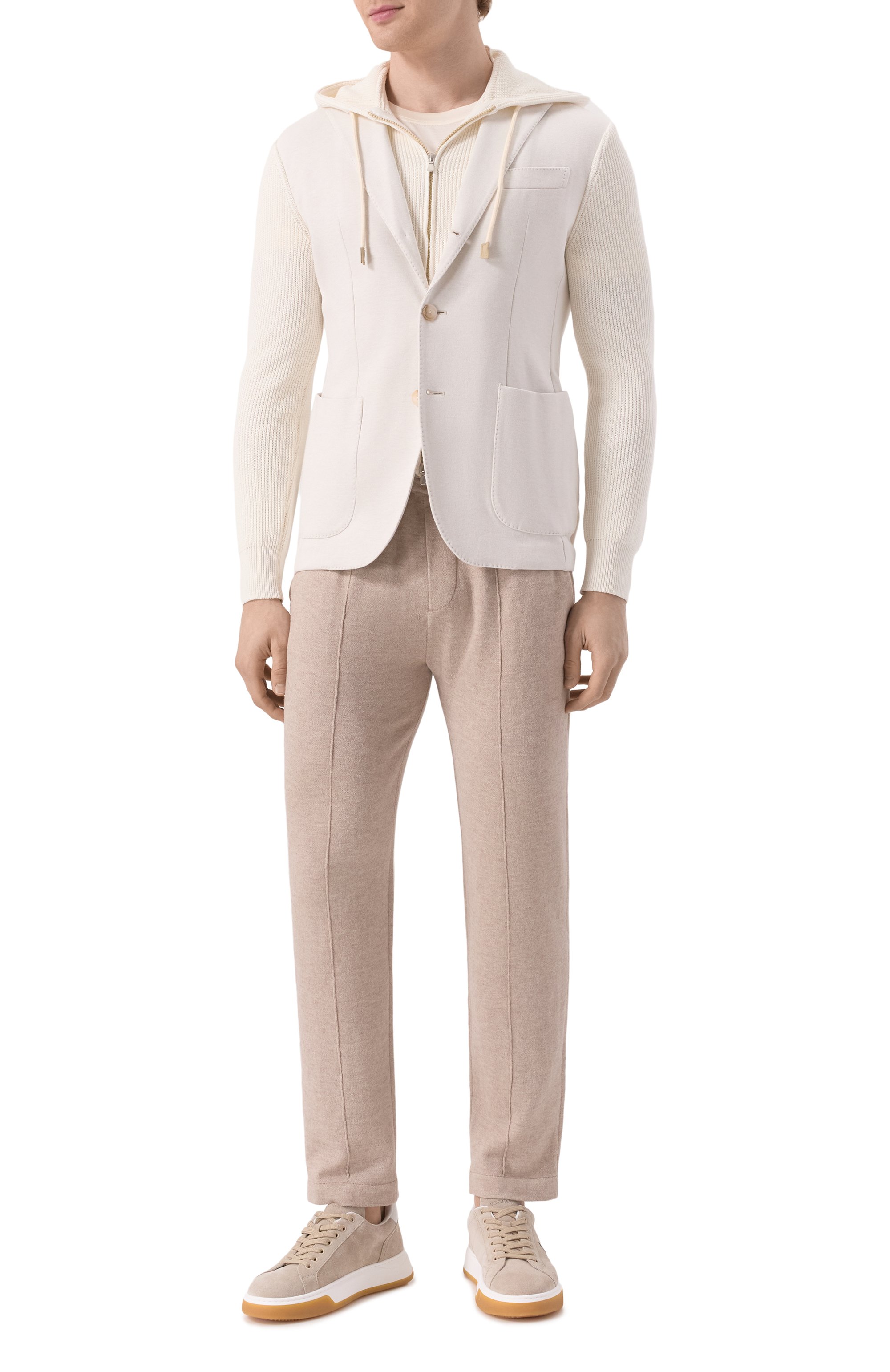 Брюки из хлопка и кашемира GRAN SASSO, арт. 57141/23202, фото 2