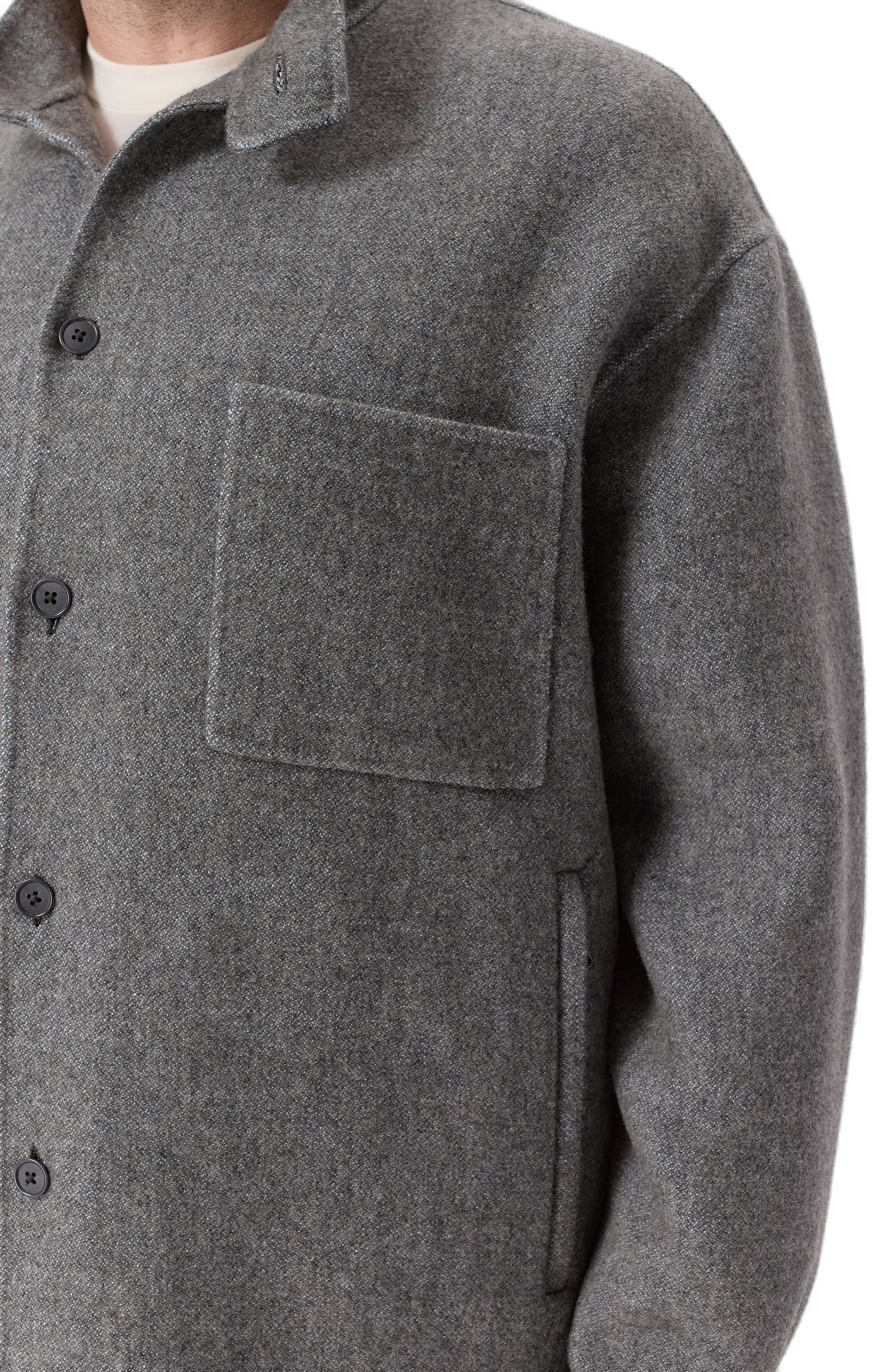 Куртка-рубашка из шелка и кашемира GIORGIO ARMANI, арт. GM004453/TE23830, фото 5