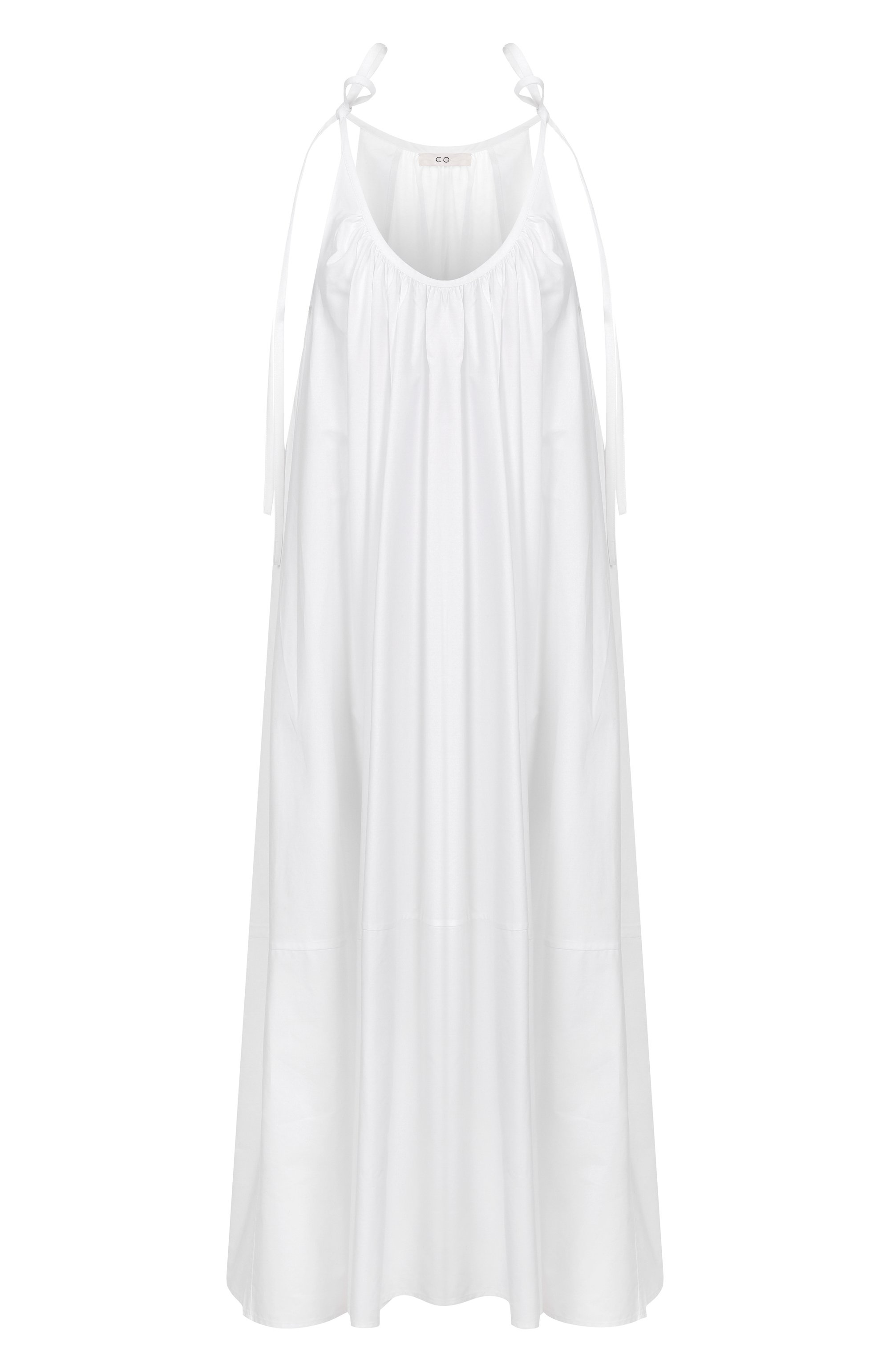 Хлопковое платье CO белого цвета по цене 99000 руб., арт. 4391LCSP-C0RE, фото 1 Хлопковое платье CO, арт. 4391LCSP-C0RE, фото 1