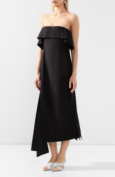 Платье из смеси шерсти и шелка LANVIN, арт. RW-DR384U-4496-E20, фото 3