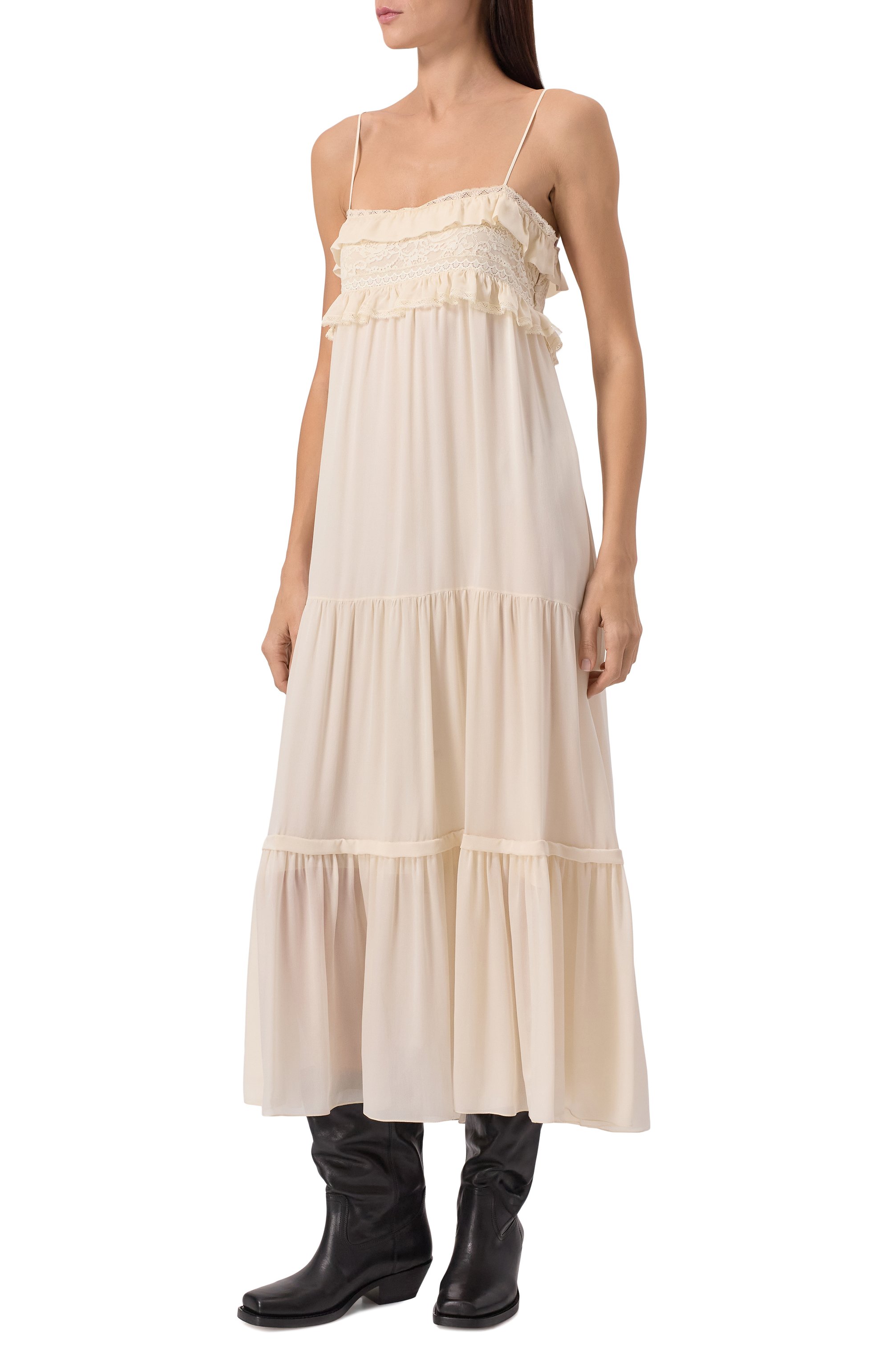 Шелковое платье CHLOÉ, арт. CHC25SR041329, фото 3