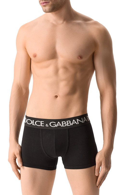 Комплект из двух боксеров Dolce & Gabbana M9D70J/0NN97 Чёрный  M9D70J/0NN97 Фото 2
